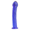 Generique Gode en Verre Lazuly 16 x 3.4cm Bleu